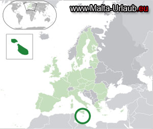 Malta Karte Wo liegt Malta