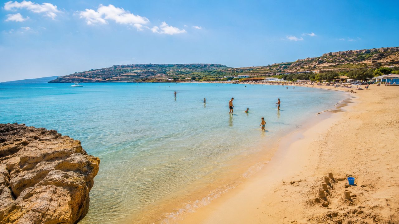 Mellieħa Bay Malta Sandstrand
